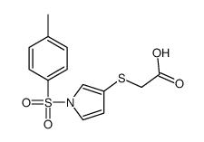 2-[1-(4-methylphenyl)sulfonylpyrrol-3-yl]sulfanylacetic acid结构式