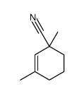 1,3-dimethylcyclohex-2-ene-1-carbonitrile结构式