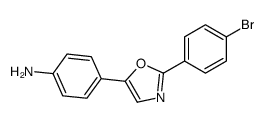 4-[2-(4-bromophenyl)-1,3-oxazol-5-yl]aniline Structure