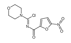 N-(5-nitrofuran-2-carbonyl)morpholine-4-carboximidoyl chloride Structure