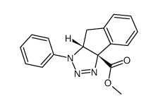 (3aS,8aR)-1-Phenyl-8,8a-dihydro-1H-indeno[1,2-d][1,2,3]triazole-3a-carboxylic acid methyl ester Structure