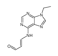 3-[(9-ethylpurin-6-yl)amino]prop-2-enal Structure