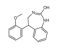 5-(2-methoxyphenyl)-1,3,4,5-tetrahydro-1,3-benzodiazepin-2-one Structure