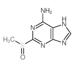 9H-Purin-6-amine,2-(methylsulfinyl)-结构式