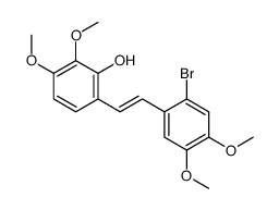 6-[2-(2-bromo-4,5-dimethoxyphenyl)ethenyl]-2,3-dimethoxyphenol结构式