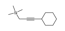 (3-cyclohexylprop-2-yn-1‐yl)trimethylsilane Structure