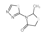 4-Thiazolidinone, 2-methyl-3-(1,3,4-thiadiazol-2-yl)- structure