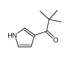 2,2-dimethyl-1-(1H-pyrrol-3-yl)propan-1-one结构式