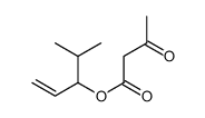 4-methylpent-1-en-3-yl 3-oxobutanoate结构式