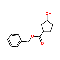 Benzyl 3-hydroxycyclopentanecarboxylate Structure