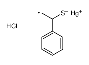 chloro-(2-phenyl-2-sulfanylethyl)mercury结构式