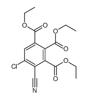 triethyl 5-chloro-4-cyanobenzene-1,2,3-tricarboxylate结构式