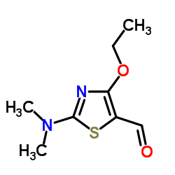 2-(Dimethylamino)-4-ethoxy-1,3-thiazole-5-carbaldehyde结构式