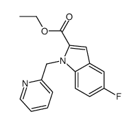 ethyl 5-fluoro-1-(pyridin-2-ylmethyl)indole-2-carboxylate Structure