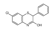 7-chloro-2-phenyl-4H-1,4-benzothiazin-3-one结构式