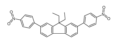 9,9-diethyl-2,7-bis(4-nitrophenyl)fluorene结构式