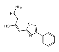 2-hydrazinyl-N-(4-phenyl-1,3-thiazol-2-yl)acetamide Structure
