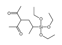 3-(2-triethoxysilylpropyl)pentane-2,4-dione Structure