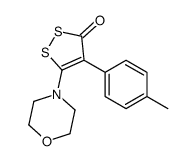 4-(4-methylphenyl)-5-morpholin-4-yldithiol-3-one Structure