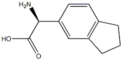 (2S)-2-AMINO-2-INDAN-5-YLACETIC ACID结构式