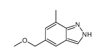 5-(methoxymethyl)-7-methyl-1H-indazole结构式