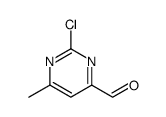 4-Pyrimidinecarboxaldehyde, 2-chloro-6-methyl结构式