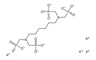 tetrapotassium tetrahydrogen [hexane-1,6-diylbis[nitrilobis(methylene)]]tetrakisphosphonate结构式
