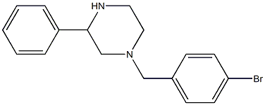 1-(4-Bromo-benzyl)-3-phenyl-piperazine结构式