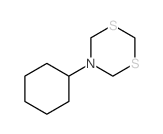 5-cyclohexyl-1,3,5-dithiazinane结构式