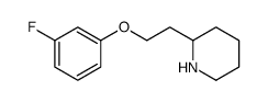 Piperidine, 2-[2-(3-fluorophenoxy)ethyl]结构式