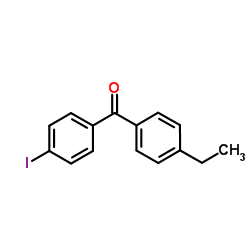 (4-Ethylphenyl)(4-iodophenyl)methanone Structure