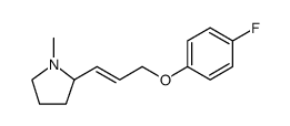 Pyrrolidine, 2-[(1E)-3-(4-fluorophenoxy)-1-propen-1-yl]-1-methyl Structure