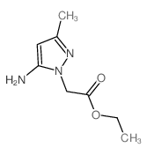 Ethyl (5-amino-3-methyl-1H-pyrazol-1-yl)acetate Structure