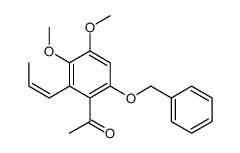 1-(3,4-dimethoxy-6-phenylmethoxy-2-prop-1-enylphenyl)ethanone Structure