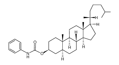 3β-phenylcarbamoyloxy-5α-cholestane结构式