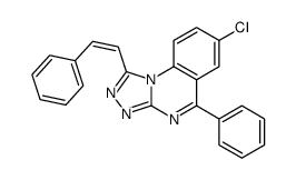 7-chloro-5-phenyl-1-[(E)-2-phenylethenyl]-[1,2,4]triazolo[4,3-a]quinazoline Structure