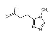 3-(4-methyl-1,2,4-triazol-3-yl)propanoic acid结构式