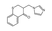 3-(imidazol-1-ylmethyl)-2,3-dihydrothiochromen-4-one结构式