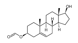 3β-formyloxy-androsten-(5)-ol-(17β)结构式