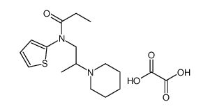 oxalic acid,N-(2-piperidin-1-ylpropyl)-N-thiophen-2-ylpropanamide Structure