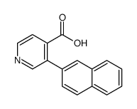 3-naphthalen-2-ylpyridine-4-carboxylic acid结构式