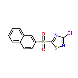 3-Chloro-5-(naphthalen-2-ylsulfonyl)-1,2,4-thiadiazole Structure