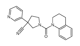 1-(3,4-Dihydro-2H-quinoline-1-carbonyl)-3-(pyridin-3-yl)pyrrolidine-3-carbonitrile Structure
