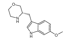 6-methoxy-3-[(3S)-morpholin-3-ylmethyl]-1H-indole Structure