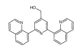 4-(hydroxymethyl)-2,6-(quinolin-8-yl)pyridine结构式