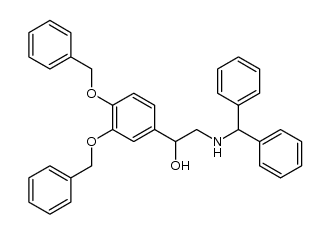 1-[3,4-bis-(benzyloxy)phenyl]-2-(benzhydrylamino)ethanol结构式