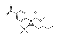 methyl 1-(trimethylsilyl)-2-butyl-3-(4-nitrophenyl)cyclopropene-3-carboxylate Structure