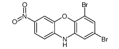 2,4-dibromo-7-nitro-phenoxazine结构式