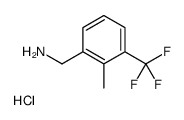 [2-methyl-3-(trifluoromethyl)phenyl]methanamine,hydrochloride Structure