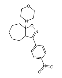 8a-morpholin-4-yl-3-(4-nitro-phenyl)-4,5,6,7,8,8a-hexahydro-3aH-cyclohepta[d]isoxazole Structure